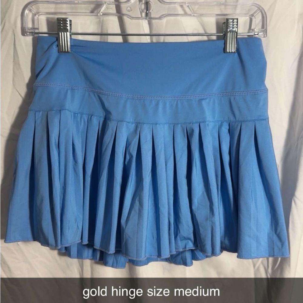 Women's Blue Pleated Skirt
